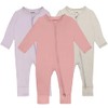 GUISBY Baby Footless Pajamas with 2 Way Zipper, Soft Rayon
