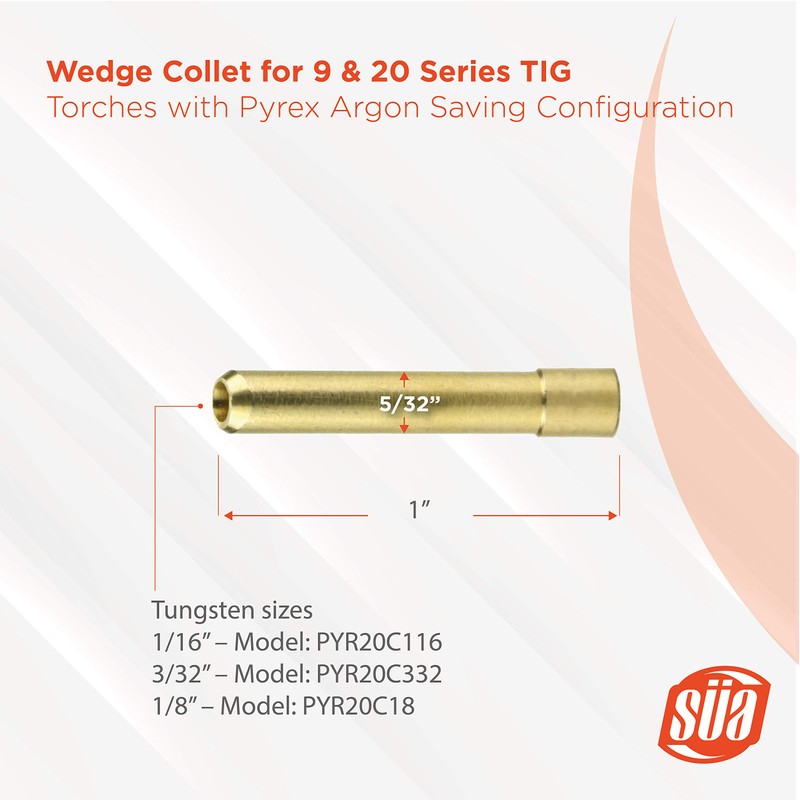 SÜA - Wedge Collet for 9 & 20 Series TIG