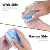4 Pcs Double Sided Nail Brush, Nail Cleaning Brush, Plastic