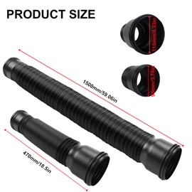 Rain gutters downpipe drain gutter downpipe extension collection basin downpipe extension set downpipe extensions flexible for most downpipes, black