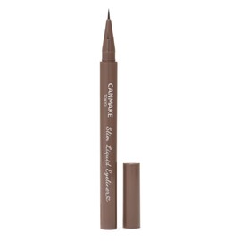 Canmake Slim Liquid Eyeliner 03 Chabagurege Eyeliner Ultra Fine Brush Waterproof Essence Formulated Gurege