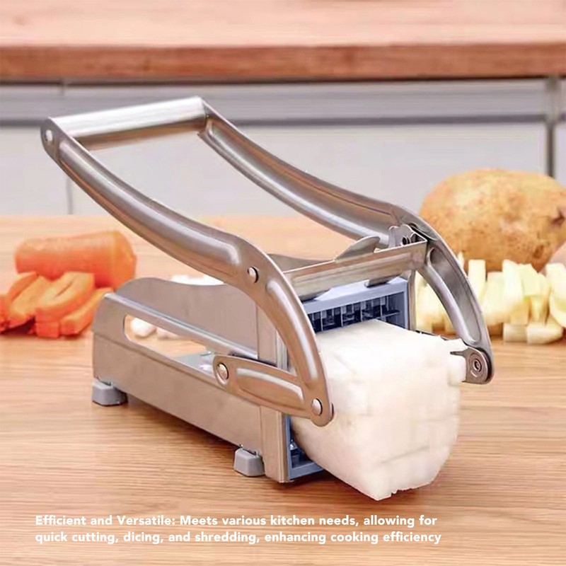 Vegetable Cutter Kitchen Chopper Stainless Steel 2 Type Blades Multifunctional