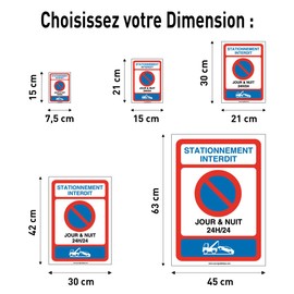 AUA SIGNALETIQUE - Autocollant Propriété privée sous surveillance vidéo 24H /24 - 75x105 mm, Vinyl adhésif