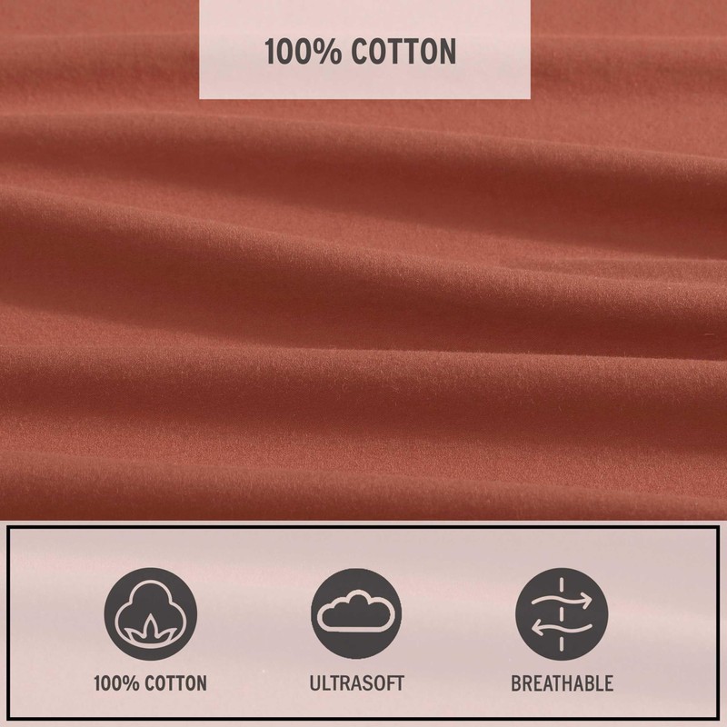 Eddie Bauer - Queen Sheet Set, Washed Percale Bedding Set