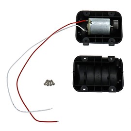 Xiaoyztan 2 Pcs DC12V 2300RPM Slow Massager Vibration Motor with Black Plastic Shell