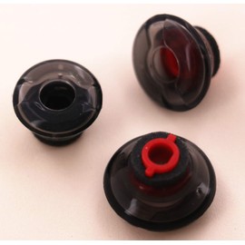 Earbuds Eartips Kit Replacement for Plantronics Voyager 5200, Small Medium & Large 3 Size Ear Gels Tips and Foam Cover for Plantronics Voyager 5200 Eartip Kit [ 3 Pack ] (Gray Red)