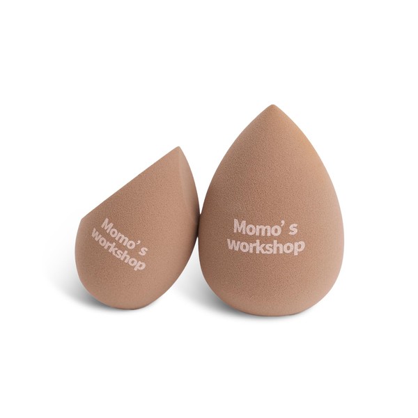Momo's Workshop 2P Makeup Sponge Set, Soft Makeup Blending Sponges