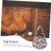 CIYODO Chicken Egg Collecting Basket Pouches Canvas Egg Holder for