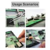 4-Piece Tweezers Set - Professional Stainless Steel Self Locking Hobby