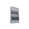 6 couteaux table lame inox