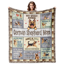 German Shepherd Gifts, German Shepherd Blanket 60"X50", German Shepherd Mom Gifts, German Shepherd Gifts for Women, German Shepherd Mom Gifts for Dog Lovers, Gifts for German Shepherd Owners