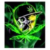 Skull 420 Leaf DIY 5D Diamond Painting Full Drill Art
