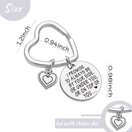 7RVZM Naughty Keychain For Wife Anniversary Keychain From Husband Gift Girlfriend Jewelry From Boyfriend Gift Wedding Party Jewelry For Groom Keychain From Bride Valentine's Day Keychain