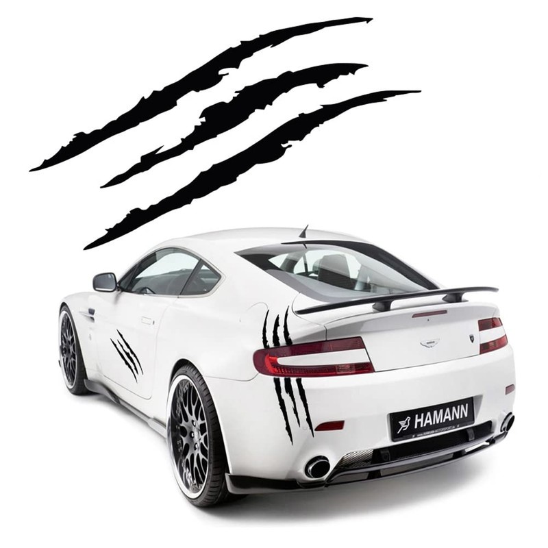 2PCS Claw Marks Decal Sticker Waterproof Headlight Decal Vinyl Sticker