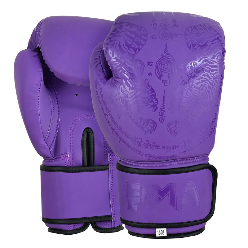 Playwell Matte "Twin Tiger Sak Yant" Muay Thai Boxing Gloves