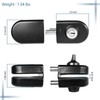 Glass Double Door Lock, no Drill Glass Door Lock Anti-Theft