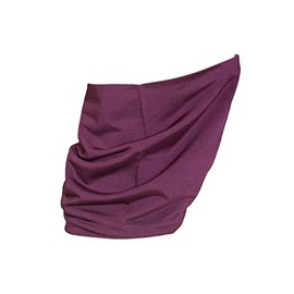 Jasmine Silk Pure Silk Snood/Scarf Silk Neck Warmer Tube Balaclava (Burgundy)