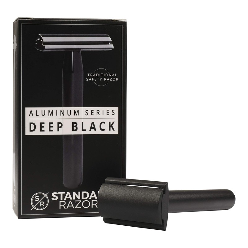 Aluminum Series - Double Edge Safety Razor (Deep Black)