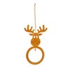 Bird Feeder Elk Deer for Wild Birds in Rust Look