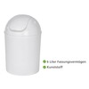 Wenko - 21884100 - economic white oscillating dustbin lid 19.8