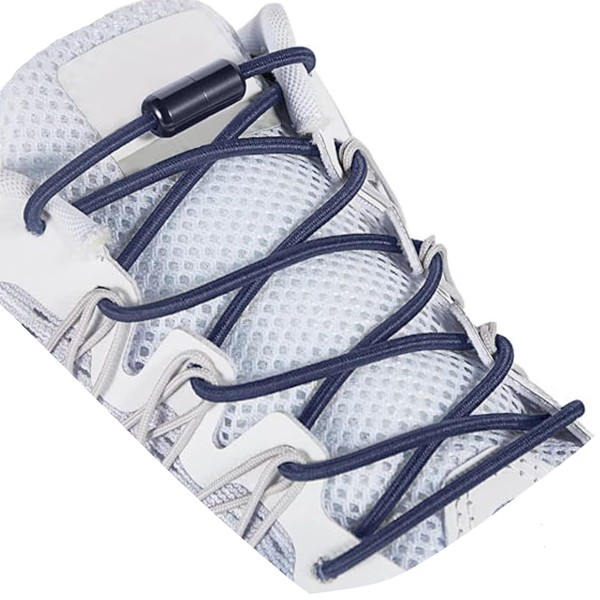 DALLAR Elastic No Tie Shoelaces in Various Colours, Round Shoelaces,