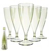 Cozary 5 Pezzi Flute Plastica 155ML, con 1 tazza manicotto,