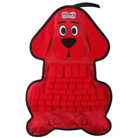 Clifford® Snuffle Treat Mat | 23.5" Dog Snuffle Mat Puzzle Toys for Dogs Mental Stimulation | Durable, Slow Feeding, Squeakers, Soft and Sensory