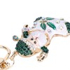 2Pcs Santa Keychain Pendant Cute Stylish Fahionable Decorative Hanging OrnamentsGreen