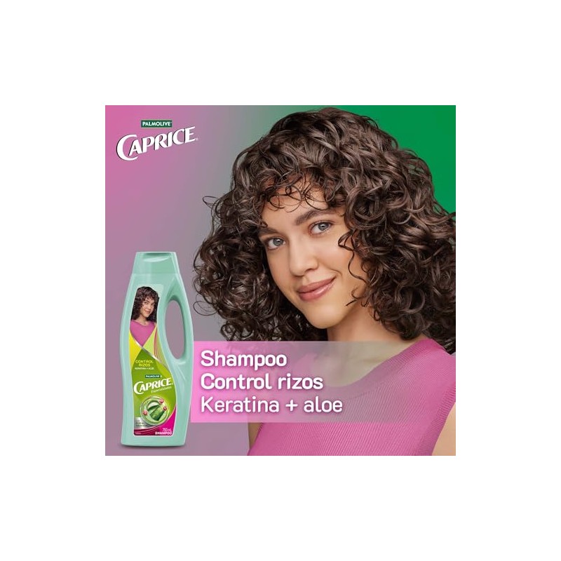 Caprice Shampoo Especialidades Rizos Definidos Con Keratina y Aloe 750