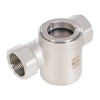 1" NPT Stainless Steel 304 Sight Water Flow Indicator Plastic