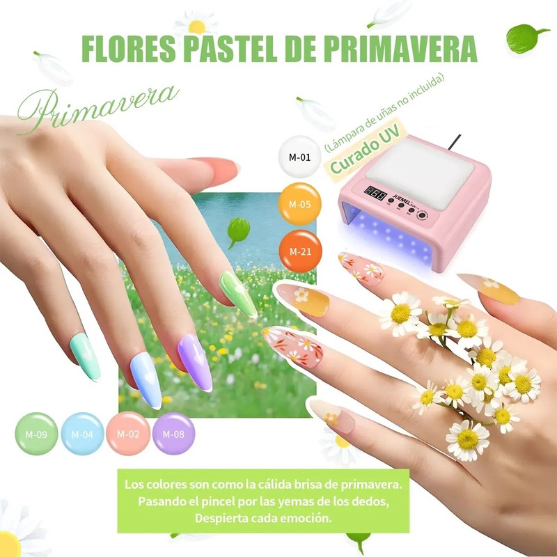 24 Geles Esmalte Para Uñas Gama De Uv Semipermanente Juemel