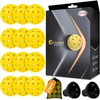 LUCYLANKER - Bolas de pickleball para exteriores, 40 agujeros para