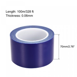 sourcing map Removable Protective Film, 2.76 Inch x 328 Ft Surface Protective Scratch Film Roll for Furniture, Electrical Appliances, Blue