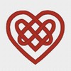 Love Celtic Heartin Red Counted Cross Stitch Pattern