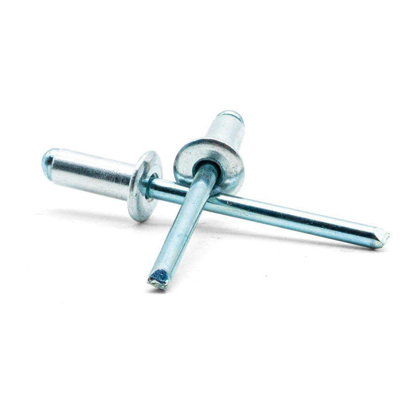 Hippo Hardware (6.4mm X 12mm) Pop Rivets Dome Head Open