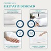 XOOX Linen 100% Egyptian Cotton Pillow Cases King Size Set