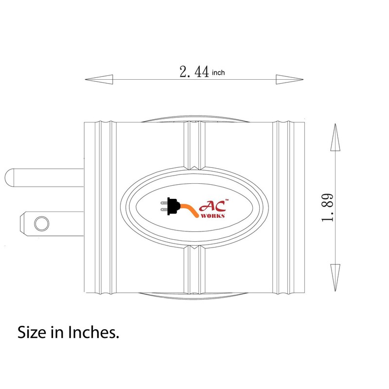 AC WORKS Generator to Transfer Switch L14-30 Inlet Box Adapter
