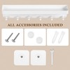 Operitacx Medal Hanger Display, Wall-Mounted Trophy Shelf with Hooks Medal
