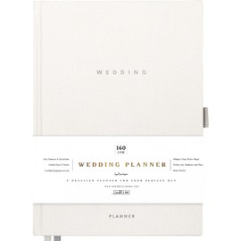 Award Winning UK Comprehensive Wedding Planner Book and Organiser for the Bride | Tissue Wrapped in a Gift Box | Cushioned Cover | Elegantly Designed Planner, Every Detail for your Special Day