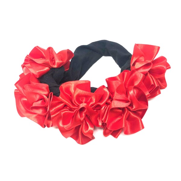 Hair Bow Ribbon and Elastic Red Hair Pice Ribbon Baby