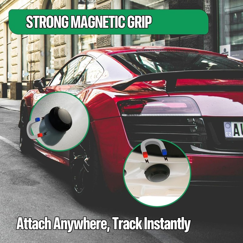 Magnetic Hidden GPS Tracker for Vehicles – Long Battery Life,