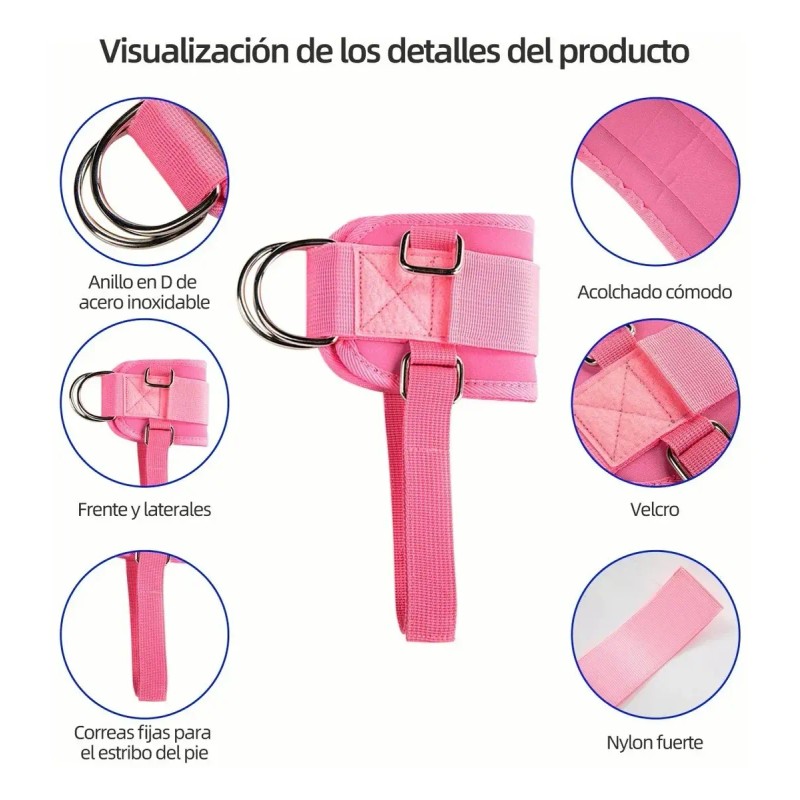 Grilletes Gym Mujer Muñequeras Gym Pesas Para Tobillos 2pz