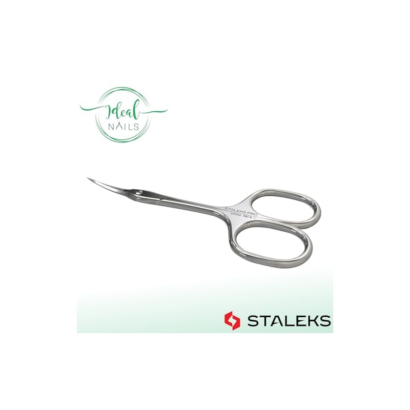 STALEKS UNIQ SQ-10/3 - Tijeras para cutículas (hoja curvada clásica)