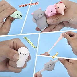 Fidget Toys 24 Pack,Juguete Sensorial para Aliviar el Estrés y Ansiedad,Juguetes Esponjosos de Mochi para niños, Regalo Pop It para Niños y Adultos