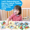 HugHush Sequencing Cards,Sequence Board Game for Kids,Story Storytelling,Speech Therapy Toys
