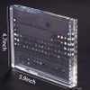 DARYTS Periodic Table Made of Acrylic with Real Elements, Periodic