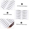 Baluue 6sheets Eyebrow Stickers Imitation False Eyebrows for Natural Look
