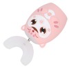 U Shaped Automatic Toothbrush Cartoon Ultrasonic Toothbrush Oral Cleaning Brush