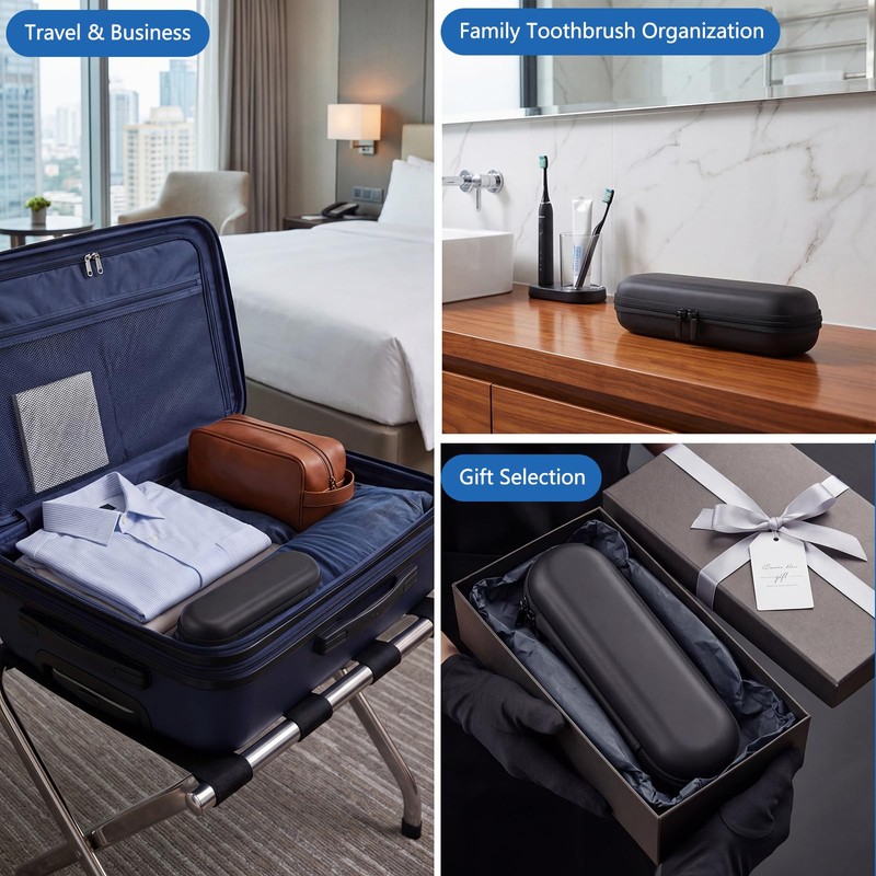 lanjue Electric Toothbrush Travel Case for Oral-B Pro/iO Waterproof EVA