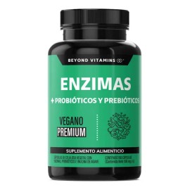 Enzimas Digestivas Probióticos Y Prebióticos Vegano Beyond Vitamins Sin Sabor Suplemento Alimenticio Digestive Enzymes 180 Cápsulas